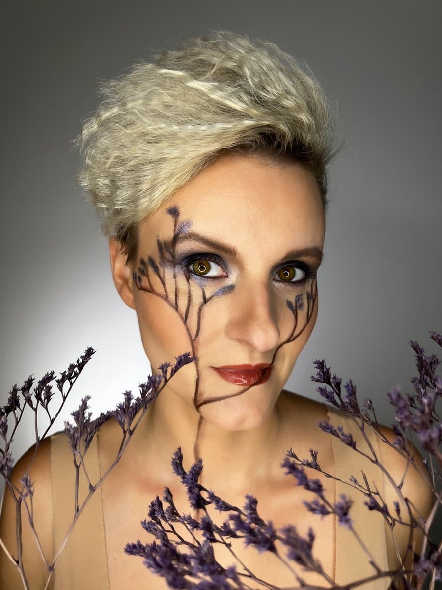 Extravagantní make-up – portrét